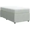vidaXL Sommier à lattes de lit et matelas Gris clair 100x200cm Velours