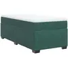 vidaXL Sommier à lattes de lit avec matelas Vert foncé 90x200 cm