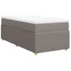 Sommier à lattes de lit avec matelas Taupe 90x190 cm Tissu Vidaxl Taupe