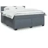 vidaXL Sommier à lattes de lit et matelas Gris foncé 180x200cm Velours