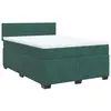 vidaXL Sommier à lattes de lit avec matelas Vert foncé 90x190 cm