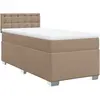 vidaXL Sommier à lattes de lit avec matelas Cappuccino 160x200 cm