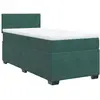 vidaXL Sommier à lattes de lit et matelas Vert foncé 140x190cm Velours