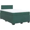 vidaXL Sommier à lattes de lit et matelas Vert foncé 120x200cm Velours