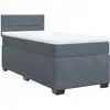 vidaXL Sommier à lattes de lit avec matelas Gris foncé 100x200 cm
