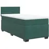 vidaXL Sommier à lattes de lit avec matelas Vert foncé 90x200 cm