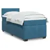 vidaXL Sommier à lattes de lit avec matelas Bleu foncé 90x200 cm