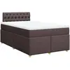 vidaXL Sommier à lattes de lit avec matelas Marron foncé 80x200 cm