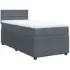 vidaXL Sommier à lattes de lit et matelas Gris foncé 160x200cm Velours