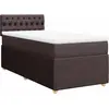 vidaXL Sommier à lattes de lit avec matelas Marron foncé 80x200 cm