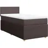 vidaXL Sommier à lattes de lit avec matelas Marron foncé 120x200 cm