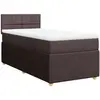 vidaXL Sommier à lattes de lit avec matelas Marron foncé 120x200 cm
