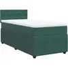 vidaXL Sommier à lattes de lit avec matelas Vert foncé 90x190 cm