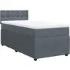 vidaXL Sommier à lattes de lit et matelas Gris foncé 80x200 cm Velours