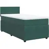 vidaXL Sommier à lattes de lit et matelas Vert foncé 80x200 cm Velours