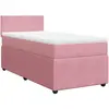 vidaXL Sommier à lattes de lit et matelas Rose 80x200 cm Velours