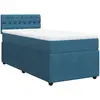 vidaXL Sommier à lattes de lit et matelas Bleu 200x200 cm velours