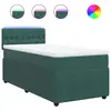 vidaXL Sommier à lattes de lit avec matelas Vert foncé 90x200 cm
