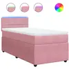 vidaXL Sommier à lattes de lit et matelas Rose 80x200 cm Velours