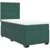 vidaXL Sommier à lattes de lit et matelas Vert foncé 200x200cm Velours