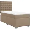 vidaXL Sommier à lattes de lit avec matelas Cappuccino 90x200 cm