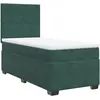 vidaXL Sommier à lattes de lit avec matelas Vert foncé 90x200 cm