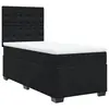 vidaXL Sommier à lattes de lit avec matelas Noir 90x200 cm Velours