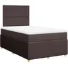 vidaXL Sommier à lattes de lit avec matelas Marron foncé 120x200 cm