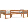 vidaXL Cadre de lit d'enfants marron cire 90x190 cm bois de pin massif
