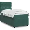 vidaXL Sommier à lattes de lit avec matelas Vert foncé 100x200 cm