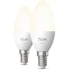 Philips Hue LED kaarslamp - E14 fitting - bevat 2 lampen - zachtwit li...