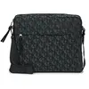 Handtasje Calvin Klein Jeans SLOUCHED MONOGRAM ZIP FLIGHT BAG Zwart