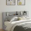 vidaXL Tête de lit Gris Sonoma 200 x 16,5 x 103,5 cm Bois d'ingénierie