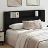 vidaXL Tête de lit Chêne noir 160 x 17 x 104,5 cm Bois d'ingénierie