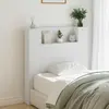 vidaXL Tête de lit Blanc 100 x 16,5 x 103,5 cm Bois d'ingénierie
