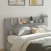 vidaXL Tête de lit Gris béton 180 x 16,5 x 103,5 cm Bois d'ingénierie