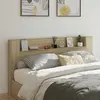 vidaXL Tête de lit avec tête de lit Chêne Sonoma 200 x 16,5 x 103,5 cm