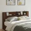 vidaXL Tête de lit Chêne brun 200 x 16,5 x 103,5 cm Bois d'ingénierie