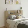 vidaXL Tête de lit avec tête de lit Chêne Sonoma 140 x 16,5 x 103,5 cm