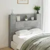 vidaXL Tête de lit Gris béton 120 x 16,5 x 103,5 cm Bois d'ingénierie