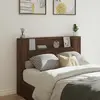 vidaXL Tête de lit Chêne brun 140 x 16,5 x 103,5 cm Bois d'ingénierie