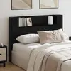 vidaXL Tête de lit Chêne noir 140 x 17 x 104,5 cm Bois d'ingénierie