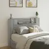vidaXL Tête de lit Gris Sonoma 140 x 16,5 x 103,5 cm Bois d'ingénierie