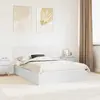 vidaXL Lit de Rangement Blanc 140 x 190 cm Bois d'ingénierie