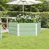 vidaXL Vidaxl Jardinière Vert Pastel 129 X 129 X 45 Cm Acier