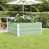 vidaXL Jardinière Vert Pastel 100 x 100 x 45 cm Acier
