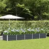 vidaXL Vidaxl Jardinière Anthracite 400 X 80 X 45 Cm Acier