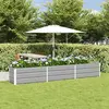vidaXL Vidaxl Jardinière Gris Clair 480 X 50 X 45 Cm Acier Galvanisé