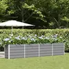 vidaXL Jardinière Gris clair 480 x 50 x 45 cm Acier galvanisé