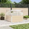 vidaXL Vidaxl Jardinière Ivoire 100 X 100 X 77 Cm Acier Galvanisé